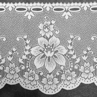 Valletje nr.418 hoogte 29cm wit | Vitrage valletjes