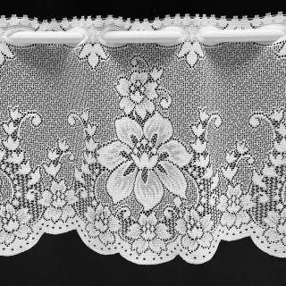 Valletje nr.418 hoogte 29cm wit | Vitrage valletjes