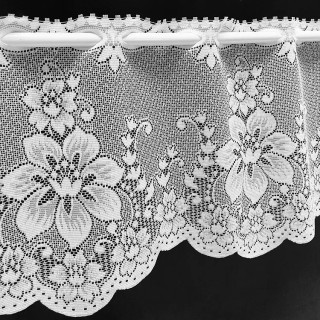 Valletje nr.418 hoogte 29cm wit | Vitrage valletjes