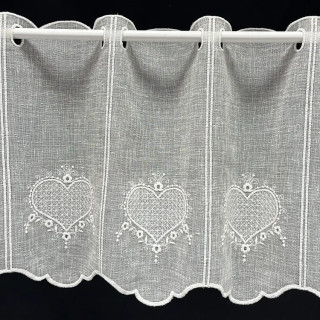 Valletje nr. 208 Offwhite 36cm hoog | Vitrage valletjes