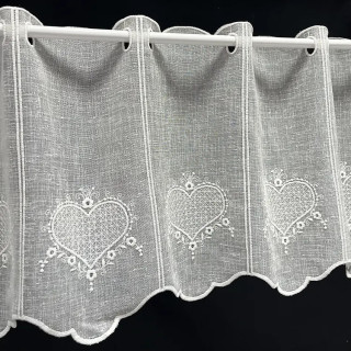 Valletje nr. 208 Offwhite 36cm hoog | Vitrage valletjes