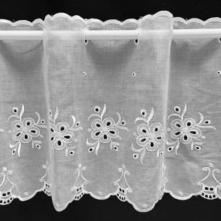 Valletje nr.437 hoogte 28cm wit | Vitrage valletjes