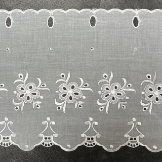 Valletje nr.437 hoogte 28cm wit | Vitrage valletjes