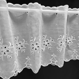 Valletje nr.437 hoogte 28cm wit | Vitrage valletjes