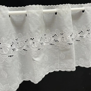 Valletje nr.194 hoogte 29cm wit | Vitrage valletjes