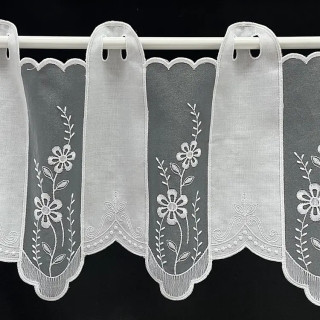 Valletje nr.431 hoogte 31cm wit | Vitrage valletjes