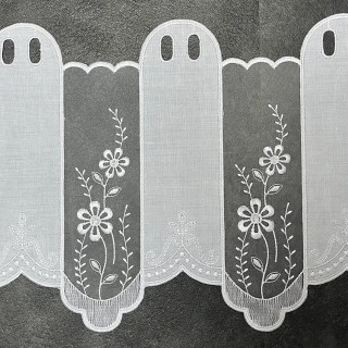 Valletje nr.431 hoogte 31cm wit | Vitrage valletjes