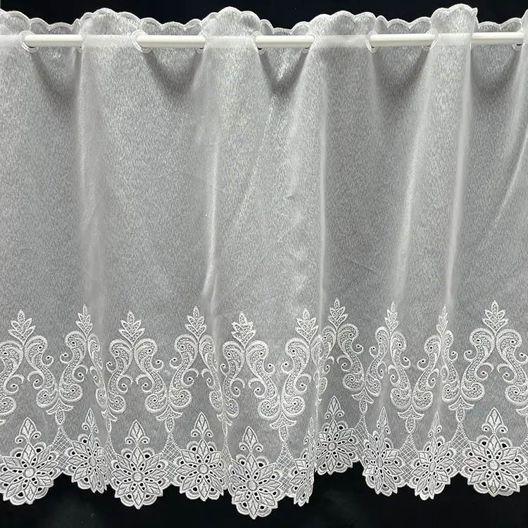 Valletje nr. 445 wit hoogte 60cm | Vitrage valletjes
