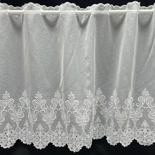 Valletje nr. 445 wit hoogte 60cm | Vitrage valletjes
