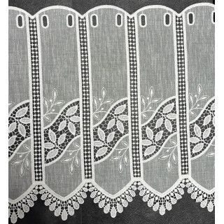 Valletje nr. 516 offwhite/creme met hoogte 45cm | Valletjes gordijnen