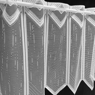 2,6 meter valletje nr.512 wit hoogte 44cm | Valletjes gordijnen