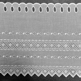 Valletje 54 hoogte 28cm wit | Vitrage valletjes