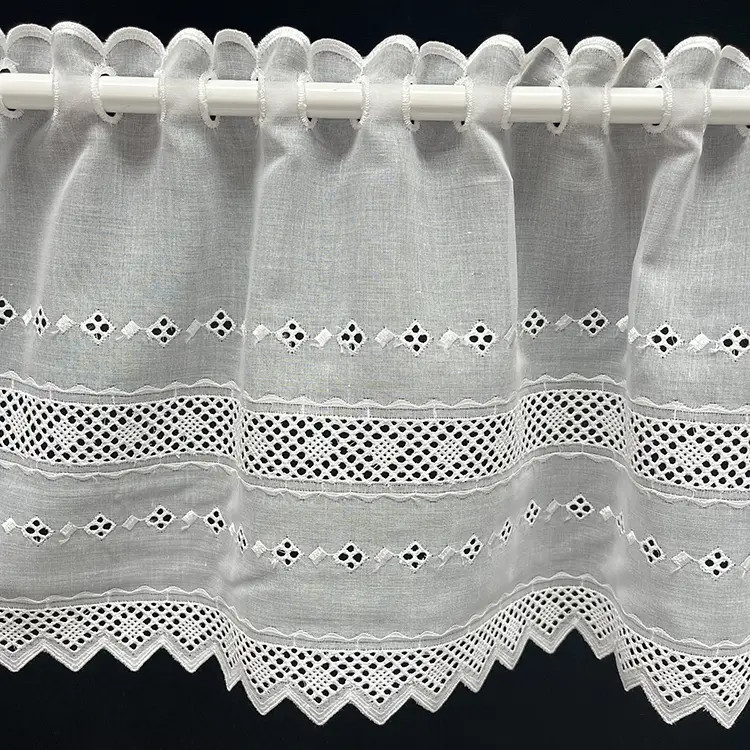 Valletje 54 hoogte 28cm wit | Vitrage valletjes