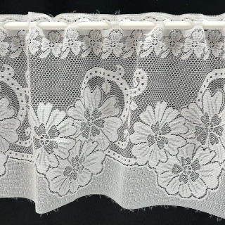 Valletje nr.357 hoogte 34cm wit | Vitrage valletjes