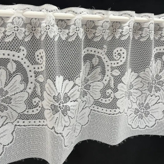 Valletje nr.357 hoogte 34cm wit | Vitrage valletjes