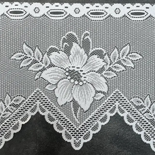 Valletje 326 hoogte 29cm wit | Vitrage valletjes