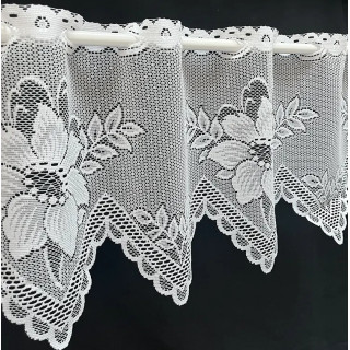 Valletje 326 hoogte 29cm wit | Vitrage valletjes