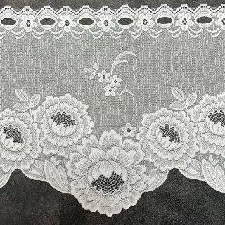 Valletje nr.324 hoogte 32cm wit | Vitrage valletjes