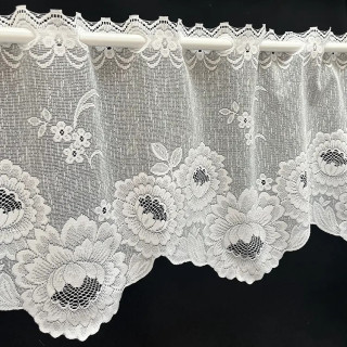 Valletje nr.324 hoogte 32cm wit | Vitrage valletjes