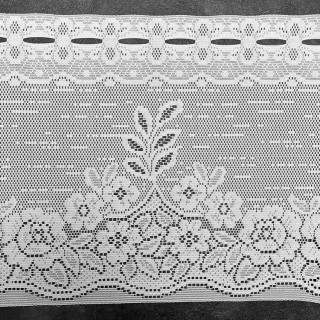 Valletje nr.325 hoogte 33cm wit | Vitrage valletjes