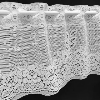 Valletje nr.325 hoogte 33cm wit | Vitrage valletjes