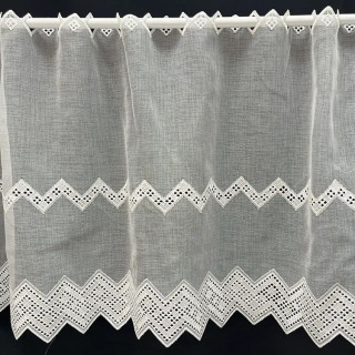 Valletje nr. 334 pearl (offwhite) hoogte 45cm | Valletjes gordijnen