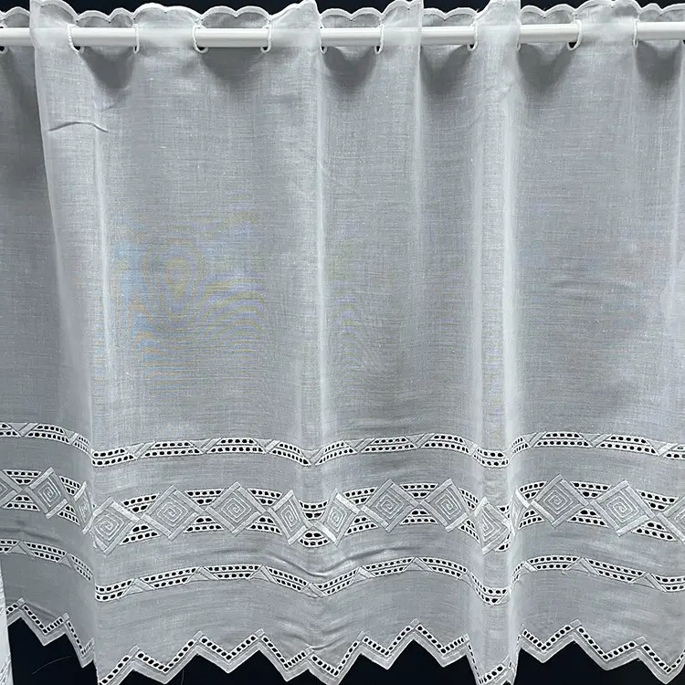 Valletje 372 wit hoogte 56cm | Valletjes gordijnen