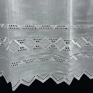 Valletje 372 wit hoogte 56cm | Valletjes gordijnen