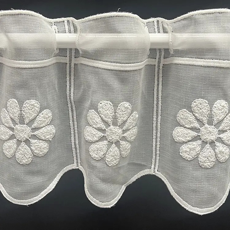 Valletje nr. 359 hoogte 17cm offwhite | Korte gordijn valletjes