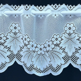 Valletje nr.91 hoogte 28cm wit | Vitrage valletjes