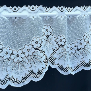 Valletje nr.91 hoogte 28cm wit | Vitrage valletjes