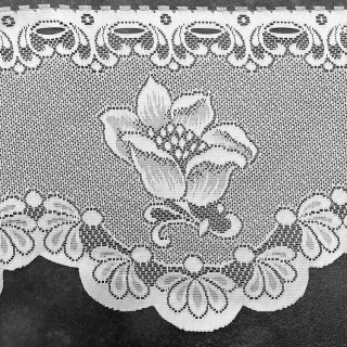 Valletje nr.162 hoogte 30cm wit | Vitrage valletjes