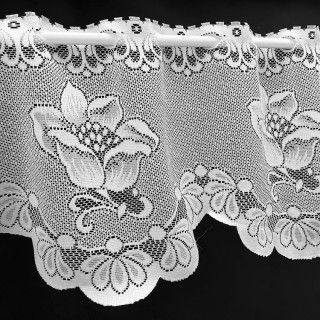 Valletje nr.162 hoogte 30cm wit | Vitrage valletjes