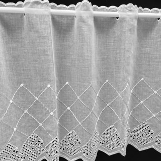 Valletje nr. 154 wit hoogte 46cm | Valletjes gordijnen