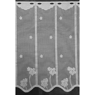 Valletje nr. 80 wit  met steentjes hoogte 61cm | Valletjes gordijnen