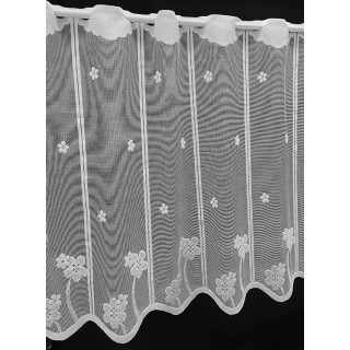 Valletje nr. 80 wit  met steentjes hoogte 61cm | Valletjes gordijnen