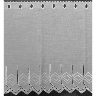 Valletje nr.81 hoogte 46cm wit  / valletjes gordijnen