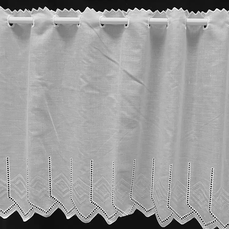 Valletje nr.81 hoogte 46cm wit  / valletjes gordijnen