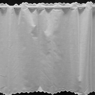 1,55 meter valletje nr.83 wit hoogte 55cm | Valletjes gordijnen