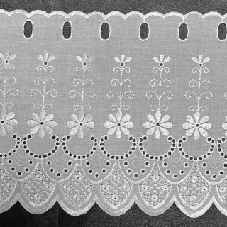 Valletje nr.110 hoogte 29cm wit | Kort gordijntje