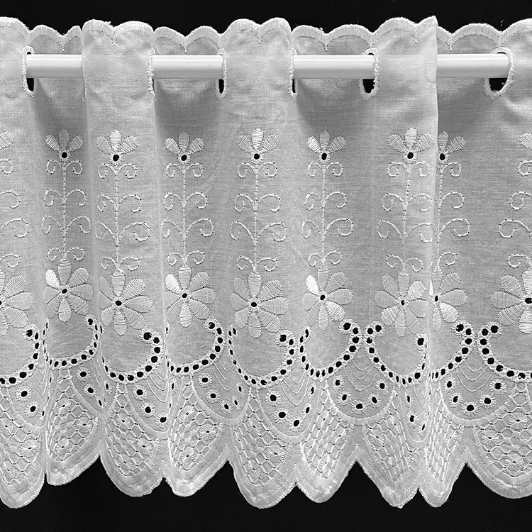 Valletje nr.110 hoogte 29cm wit | Kort gordijntje