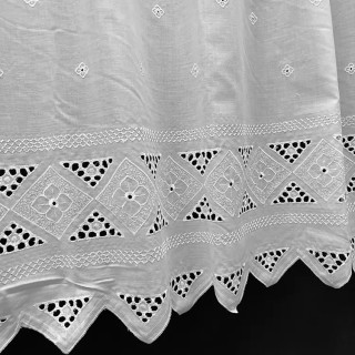 Valletje nr.112 wit hoogte 47cm | Valletjes gordijnen