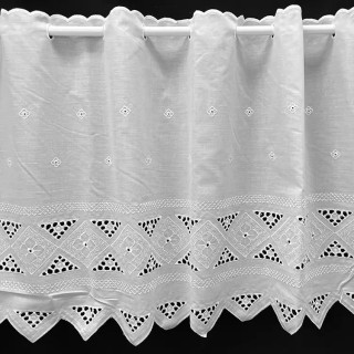 Valletje nr.112 wit hoogte 47cm | Valletjes gordijnen