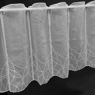 Valletje nr. 184 hoogte 50cm wit | Valletjes gordijnen