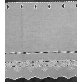 3,2 meter valletje nr.102 wit hoogte 47cm | Valletjes gordijnen