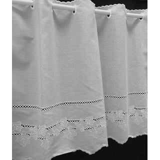 3,2 meter valletje nr.102 wit hoogte 47cm | Valletjes gordijnen