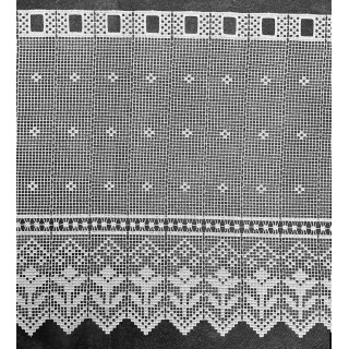 Valletje nr.43 wit hoogte 46cm| Valletjes gordijnen