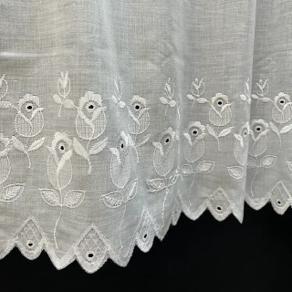 Valletje nr. 131 wit hoogte 47cm| Valletjes gordijnen