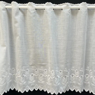 1,6 meter valletje nr. 131 wit hoogte 47cm | Valletjes gordijnen