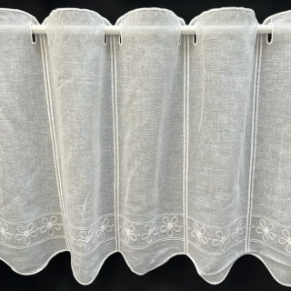 Valletje nr. 138 wit met hoogte 45cm | Valletjes gordijnen